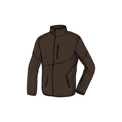 Softshell Print on Shape man