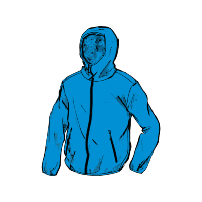 Short rain jacket